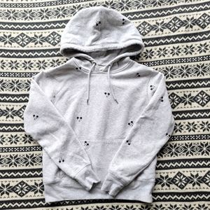 H&M Mickey Mouse Disney Grey Pullover Hoodie XS